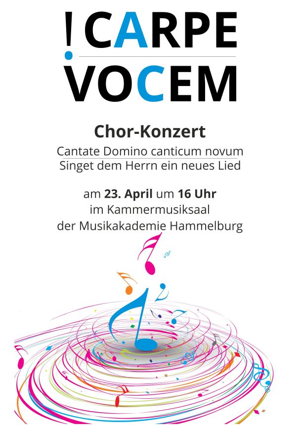 Poster: Cantate Domino canticum novum