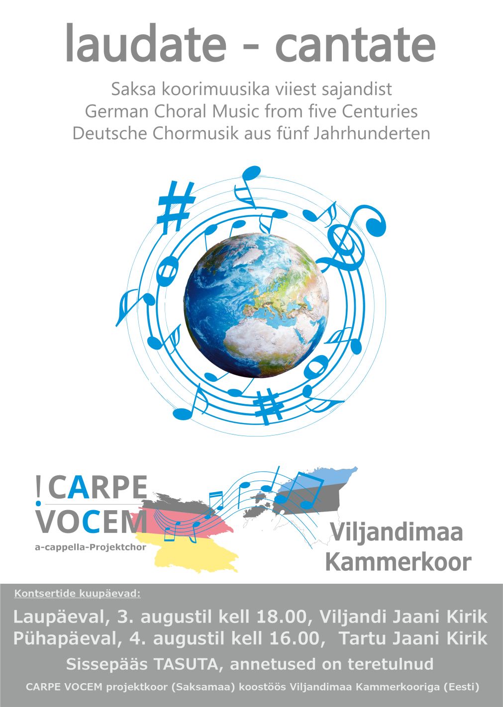 Poster: laudate - cantate